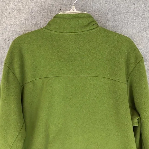 The North Face Full Zip Sweater XL Extra Large Long Sleeve Logo Green Men's - Picture 4 of 13